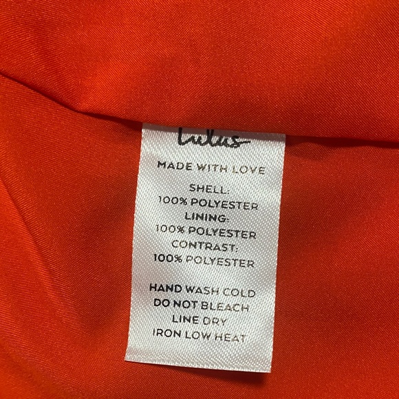 Lulu's Vibrant Orange Sleeveless Mini Dress Size XS - Picture 10 of 15